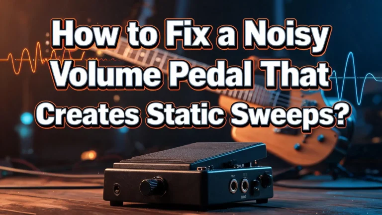 How to Fix a Noisy Volume Pedal That Creates Static Sweeps?