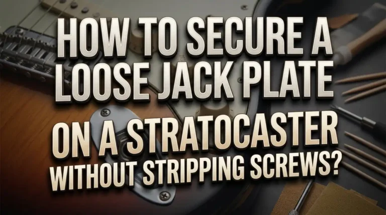 How to Secure a Loose Jack Plate on a Stratocaster Without Stripping Screws?