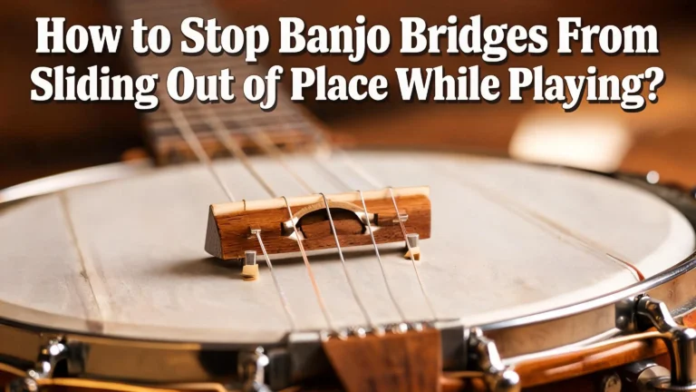 How to Stop Banjo Bridges From Sliding Out of Place While Playing?