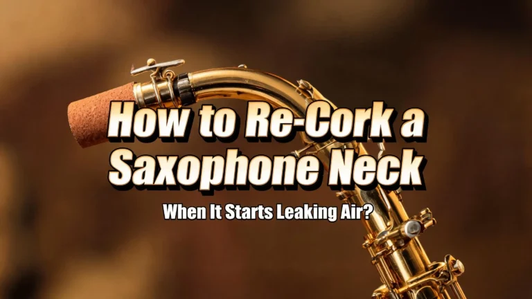 How to Re Cork a Saxophone Neck When It Starts Leaking Air?