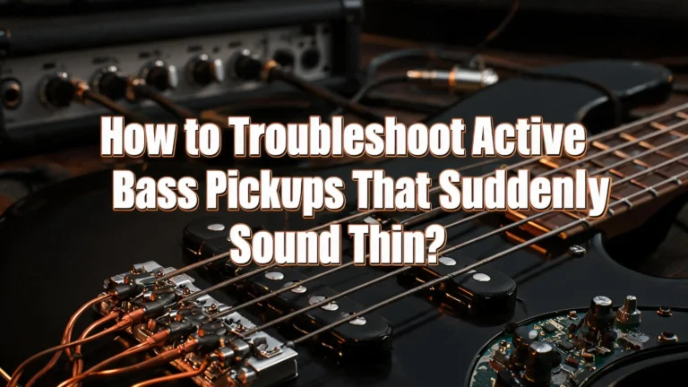 How to Troubleshoot Active Bass Pickups That Suddenly Sound Thin?