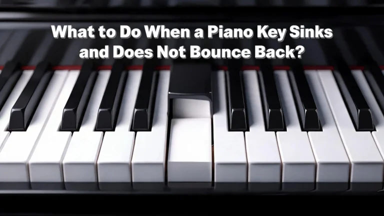 What to Do When a Piano Key Sinks and Does Not Bounce Back?