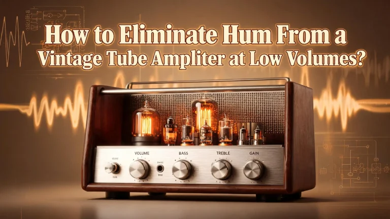 How to Eliminate Hum From a Vintage Tube Amplifier at Low Volumes?