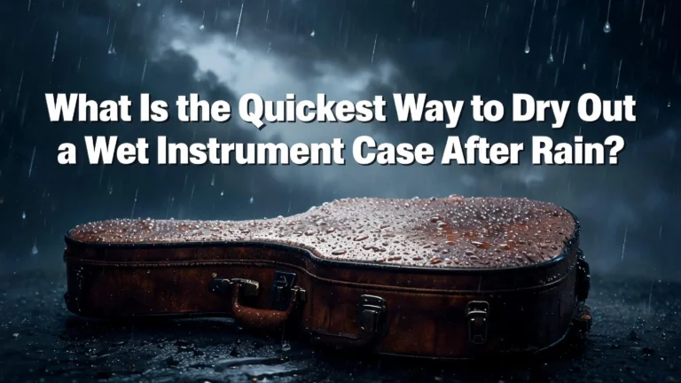 What Is the Quickest Way to Dry Out a Wet Instrument Case After Rain?