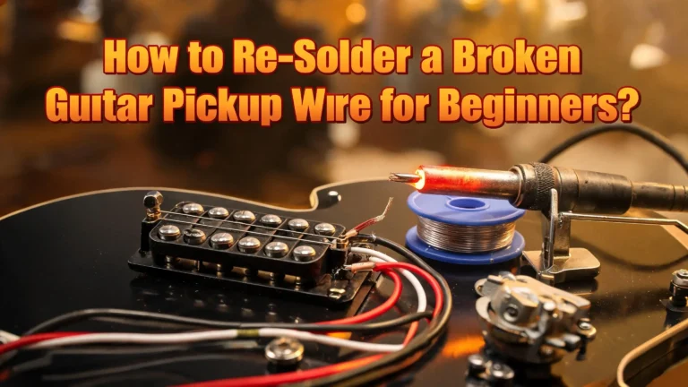 How to Re-Solder a Broken Guitar Pickup Wire for Beginners?