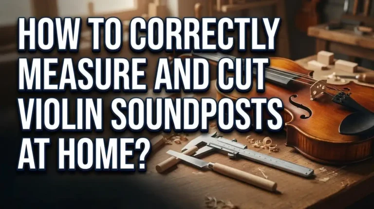 How to Correctly Measure and Cut Violin Soundposts at Home?