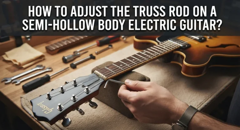 How to Adjust the Truss Rod on a Semi-Hollow Body Electric Guitar?