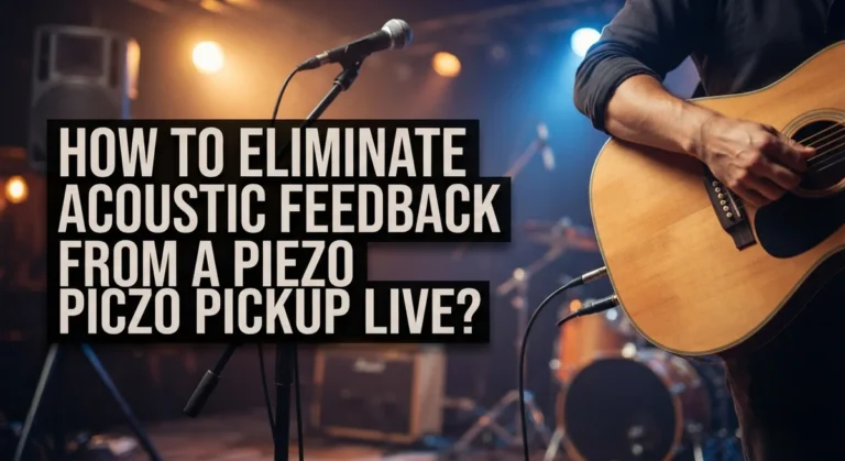 How to Eliminate Acoustic Feedback From a Piezo Pickup Live?