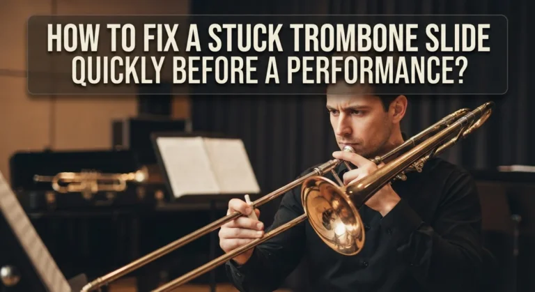 How to Fix a Stuck Trombone Slide Quickly Before a Performance?