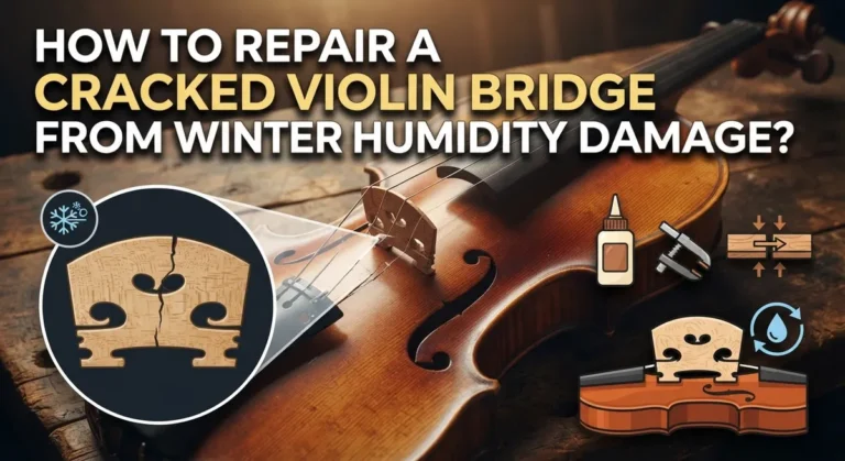 How to Repair a Cracked Violin Bridge From Winter Humidity Damage?