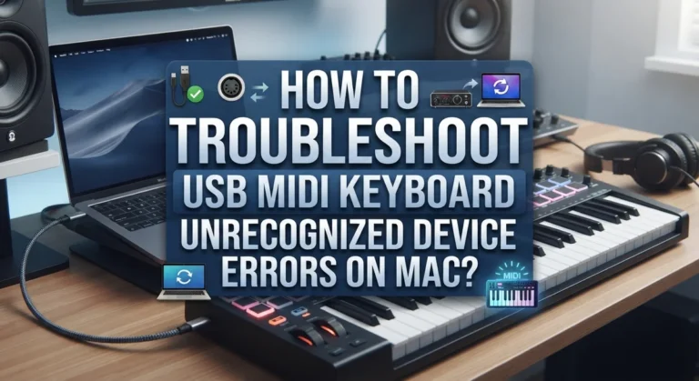 How to Troubleshoot USB MIDI Keyboard Unrecognized Device Errors on Mac?