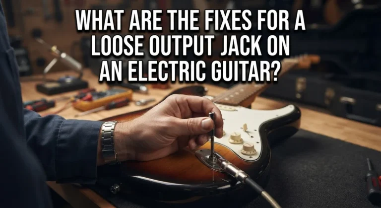 What Are the Fixes for a Loose Output Jack on an Electric Guitar?