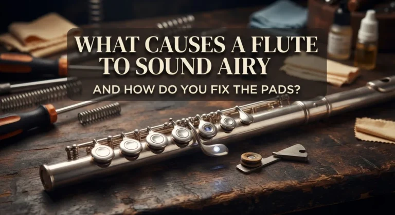 What Causes a Flute to Sound Airy and How Do You Fix the Pads?