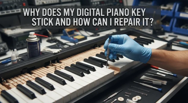 Why Does My Digital Piano Key Stick and How Can I Repair It?