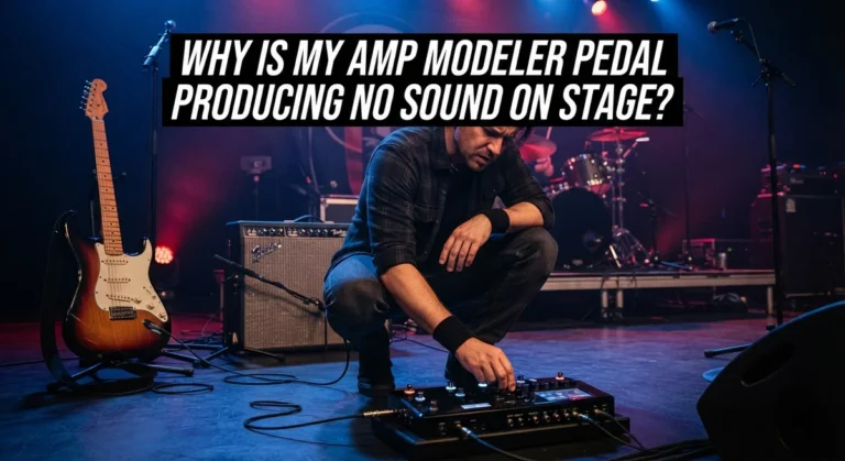 Why Is My Amp Modeler Pedal Producing No Sound on Stage?