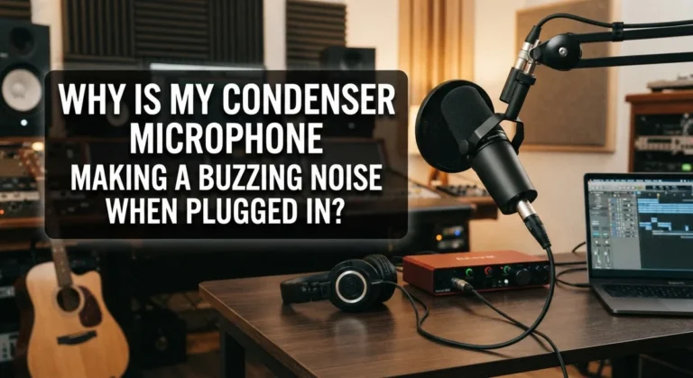 Why Is My Condenser Microphone Making a Buzzing Noise When Plugged In?