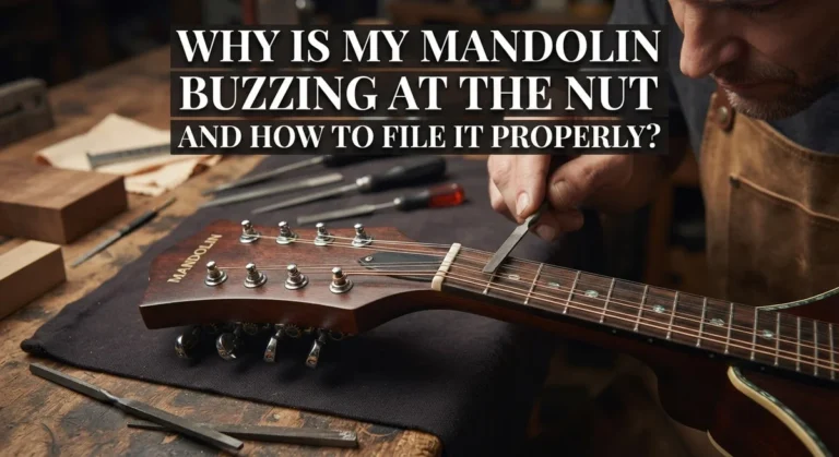 Why Is My Mandolin Buzzing at the Nut and How to File It Properly?