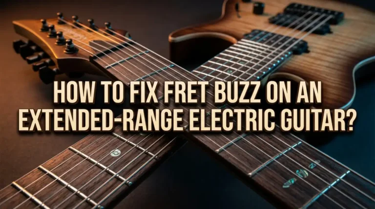 How to Fix Fret Buzz on an Extended-Range Electric Guitar?
